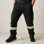 Calça Cargo Masculina 6 Bolsos Faixa Refletiva Para Trabalho 3