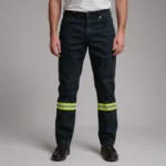 Calça Jeans Resistente Com Faixa Refletiva 1