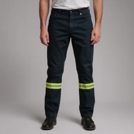 Calça Jeans Resistente Com Faixa Refletiva 1